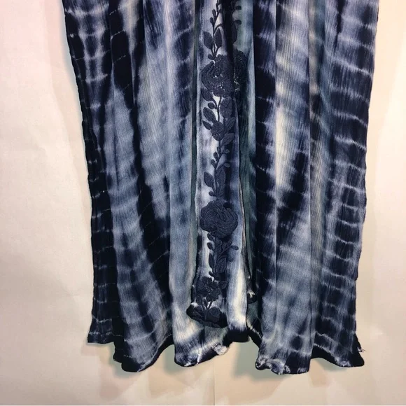 Torrid Boho Tie Dye Floral Embroidered Beach Cover Up - Picture 3 of 16